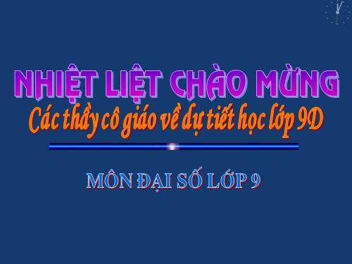 Chương III. §2. Hệ hai phương trình bậc nhất hai ẩn