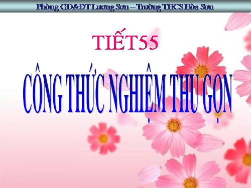 Chương IV. §5. Công thức nghiệm thu gọn