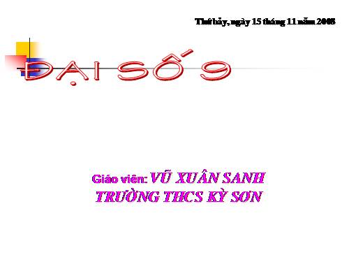 Chương II. §3. Đồ thị của hàm số y = ax + b (a ≠ 0)