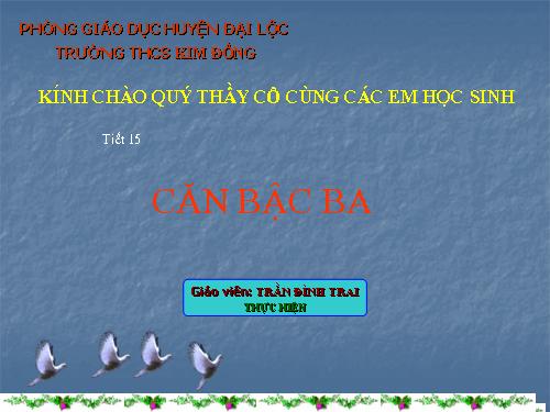 Chương I. §9. Căn bậc ba