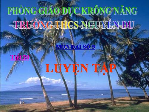 Các bài Luyện tập