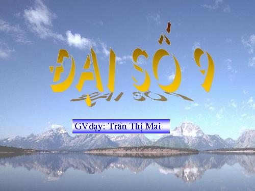 Chương IV. §7. Phương trình quy về phương trình bậc hai