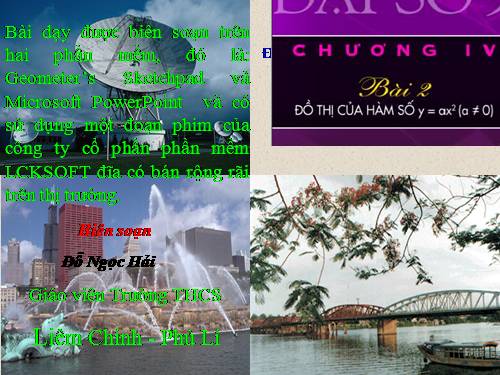 Chương IV. §2. Đồ thị của hàm số y = ax² (a ≠ 0)