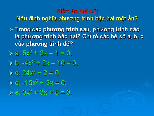 Các bài Luyện tập