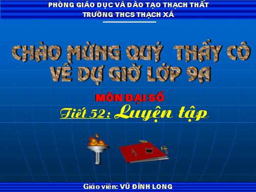 Các bài Luyện tập