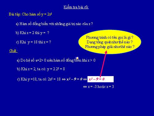 Chương IV. §3. Phương trình bậc hai một ẩn
