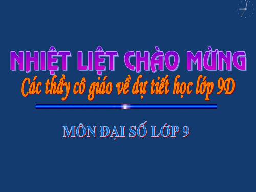 Chương III. §2. Hệ hai phương trình bậc nhất hai ẩn