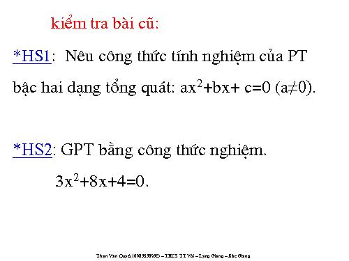Chương IV. §5. Công thức nghiệm thu gọn