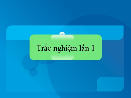 Trac nghiem