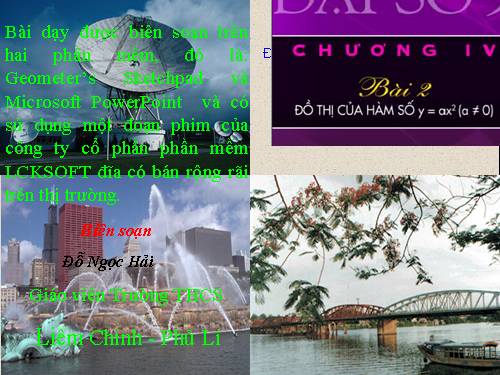 Chương IV. §2. Đồ thị của hàm số y = ax² (a ≠ 0)