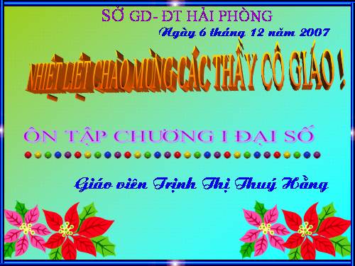Ôn tập Chương I. Căn bậc hai. Căn bậc ba