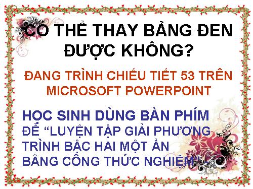 Các bài Luyện tập