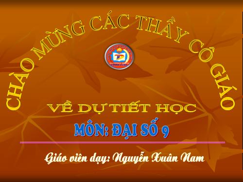 Chương IV. §3. Phương trình bậc hai một ẩn