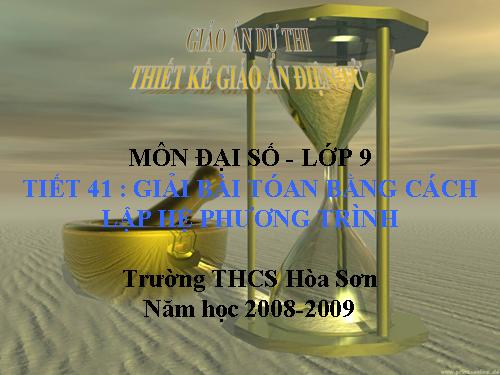 Chương III. §5. Giải bài toán bằng cách lập hệ phương trình