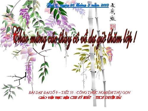 Chương IV. §5. Công thức nghiệm thu gọn