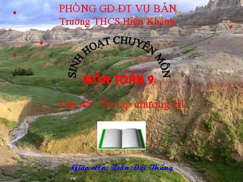 Ôn tập Chương III. Hệ hai phương trình bậc nhất hai ẩn