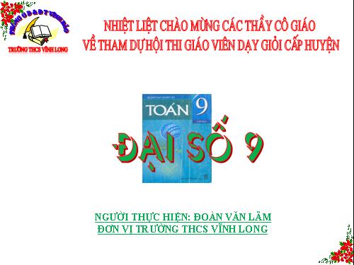 Chương III. §2. Hệ hai phương trình bậc nhất hai ẩn