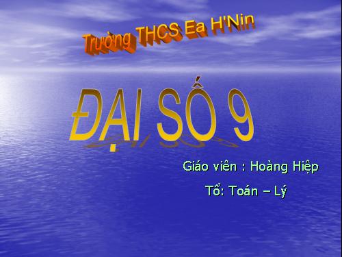 Các bài Luyện tập