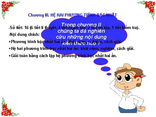 Chương III. §1. Phương trình bậc nhất hai ẩn