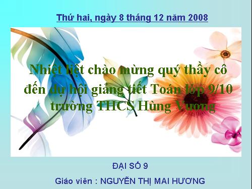 Ôn tập Chương II. Hàm số bậc nhất