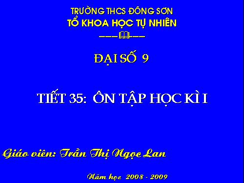 On tap hoc ki I