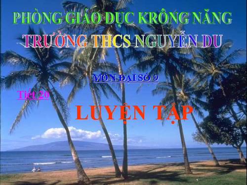 Các bài Luyện tập