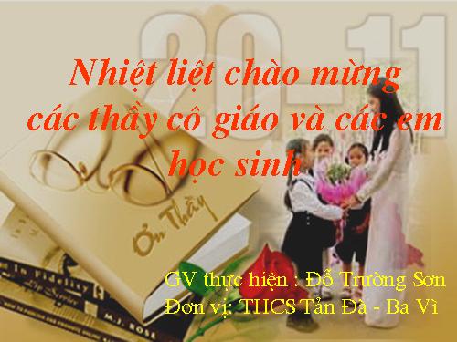 Chương II. §5. Hệ số góc của đường thẳng y = ax + b (a ≠ 0)