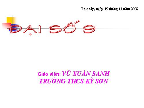 Chương II. §3. Đồ thị của hàm số y = ax + b (a ≠ 0)