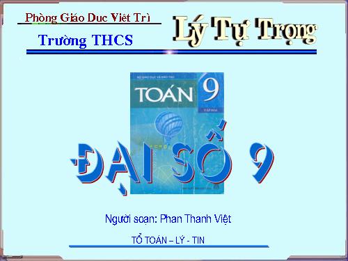 Chương III. §2. Hệ hai phương trình bậc nhất hai ẩn
