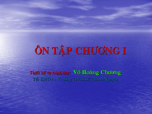 Ôn tập Chương I. Căn bậc hai. Căn bậc ba