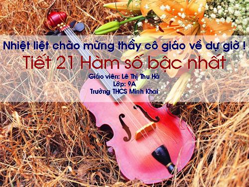 Chương II. §2. Hàm số bậc nhất