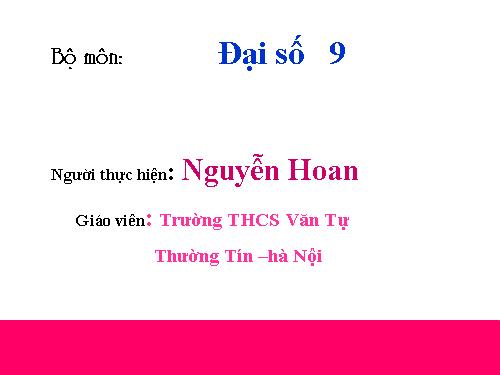 Chương II. §2. Hàm số bậc nhất