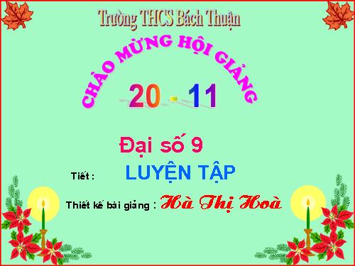 Các bài Luyện tập