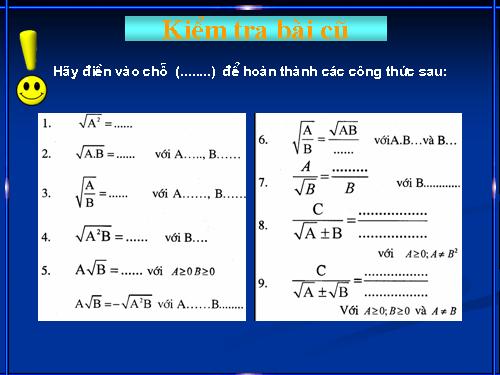 Chương I. §8. Rút gọn biểu thức chứa căn thức bậc hai