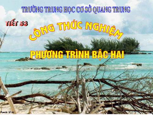 Chương IV. §4. Công thức nghiệm của phương trình bậc hai