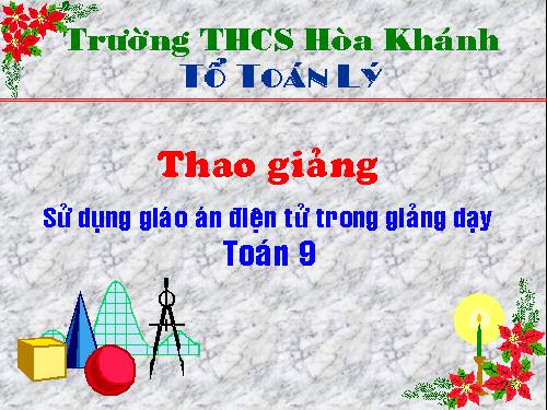 Chương II. §3. Đồ thị của hàm số y = ax + b (a ≠ 0)