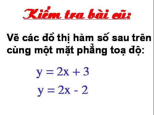 Các bài Luyện tập