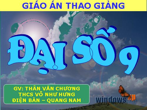 Chương III. §2. Hệ hai phương trình bậc nhất hai ẩn