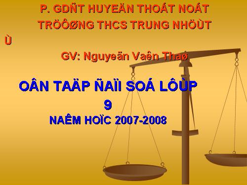 Các bài Luyện tập