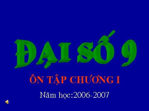 Ôn tập Chương I. Căn bậc hai. Căn bậc ba