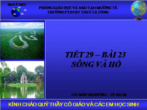 Bài 23. Sông và hồ