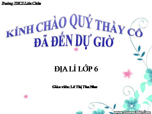 Bài 1. Vị trí, hình dạng và kích thước của Trái Đất