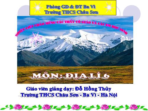 Bài 13. Địa hình bề mặt Trái Đất