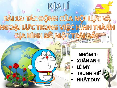 Bài 12. Tác động của nội lực và ngoại lực trong việc hình thành địa hình bề mặt Trái Đất
