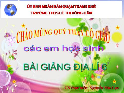 Bài 7. Sự vận động tự quay quanh trục của Trái Đất và các hệ quả
