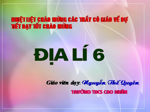Bài 11. Thực hành: Sự phân bố các lục địa và đại dương trên bề mặt Trái Đất