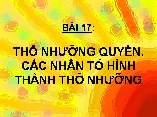 Bài 17. Lớp vỏ khí