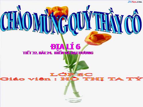 Bài 24. Biển và đại dương