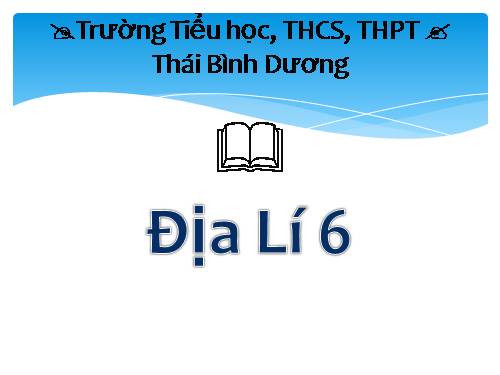 Bài 14. Địa hình bề mặt Trái Đất (tiếp theo)