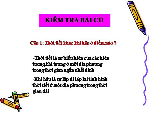 Bài 19. Khí áp và gió trên Trái Đất